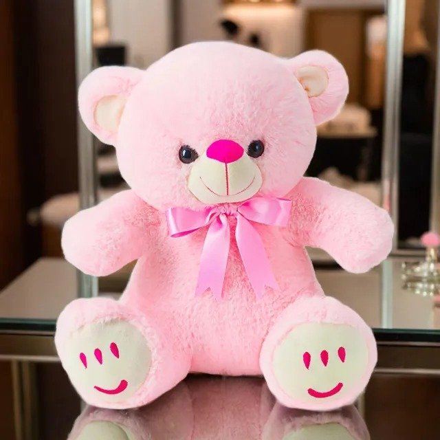 soft toy pink teddy